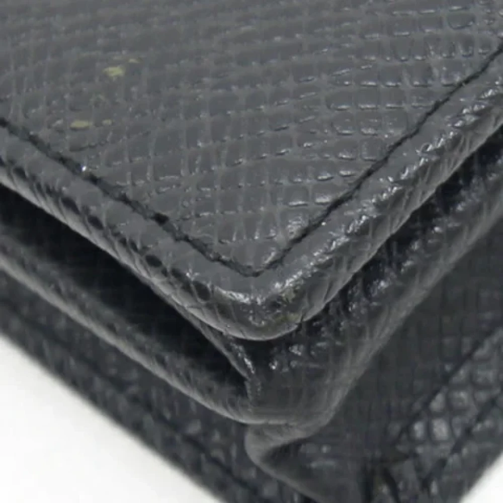 Louis Vuitton Vintage Pre-owned Leather wallets Black Heren
