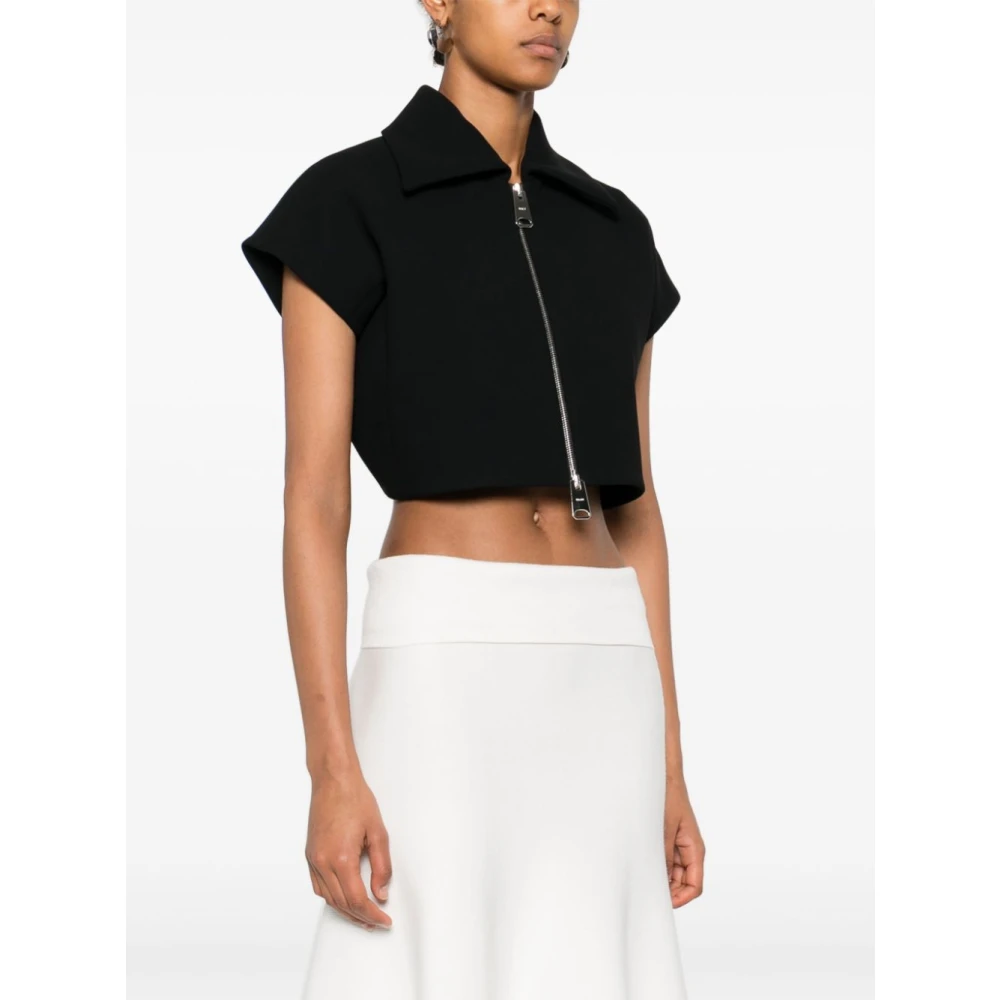 Khaite Zwarte Robin Top Black Dames