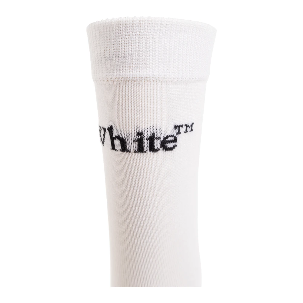 Off White Katoenen sokken White Dames