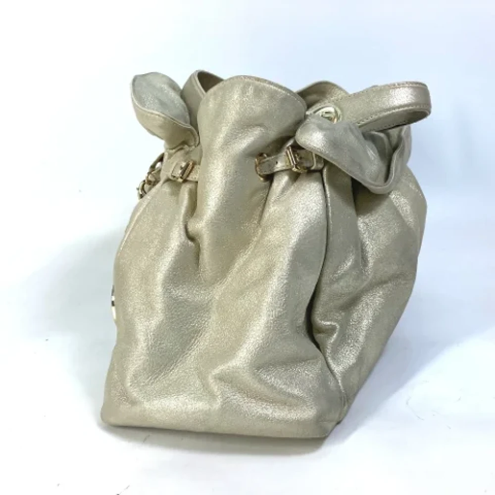 Dior Vintage Pre-owned Leather dior-bags Yellow Dames