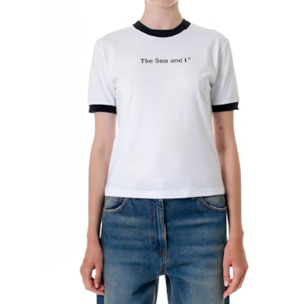 Msgm - Tops > T-Shirts - White - Msgm - Modalova