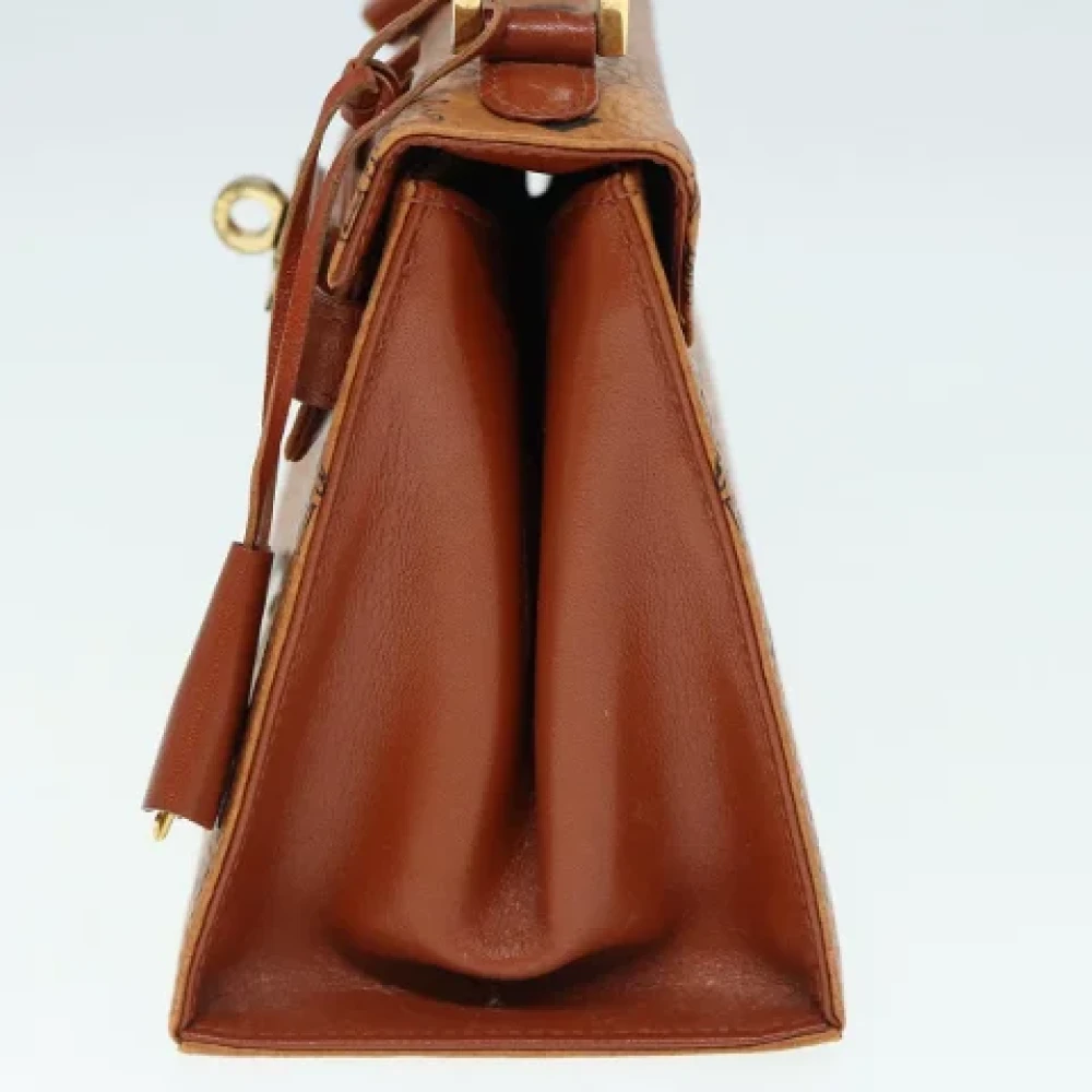 MCM Pre-owned Leather handbags Brown Dames