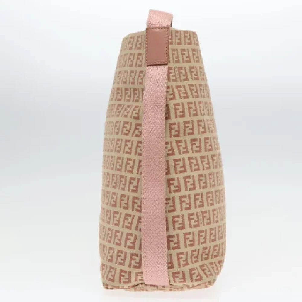 Fendi Vintage Pre-owned Canvas fendi-bags Beige Dames