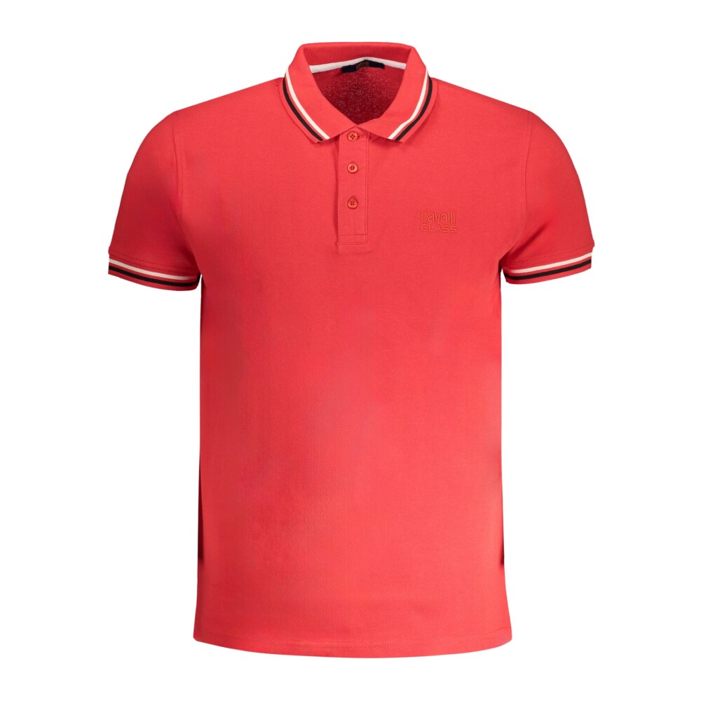 Rode Polo Shirt Korte Mouwen Heren Cavalli Class Dames Miinto