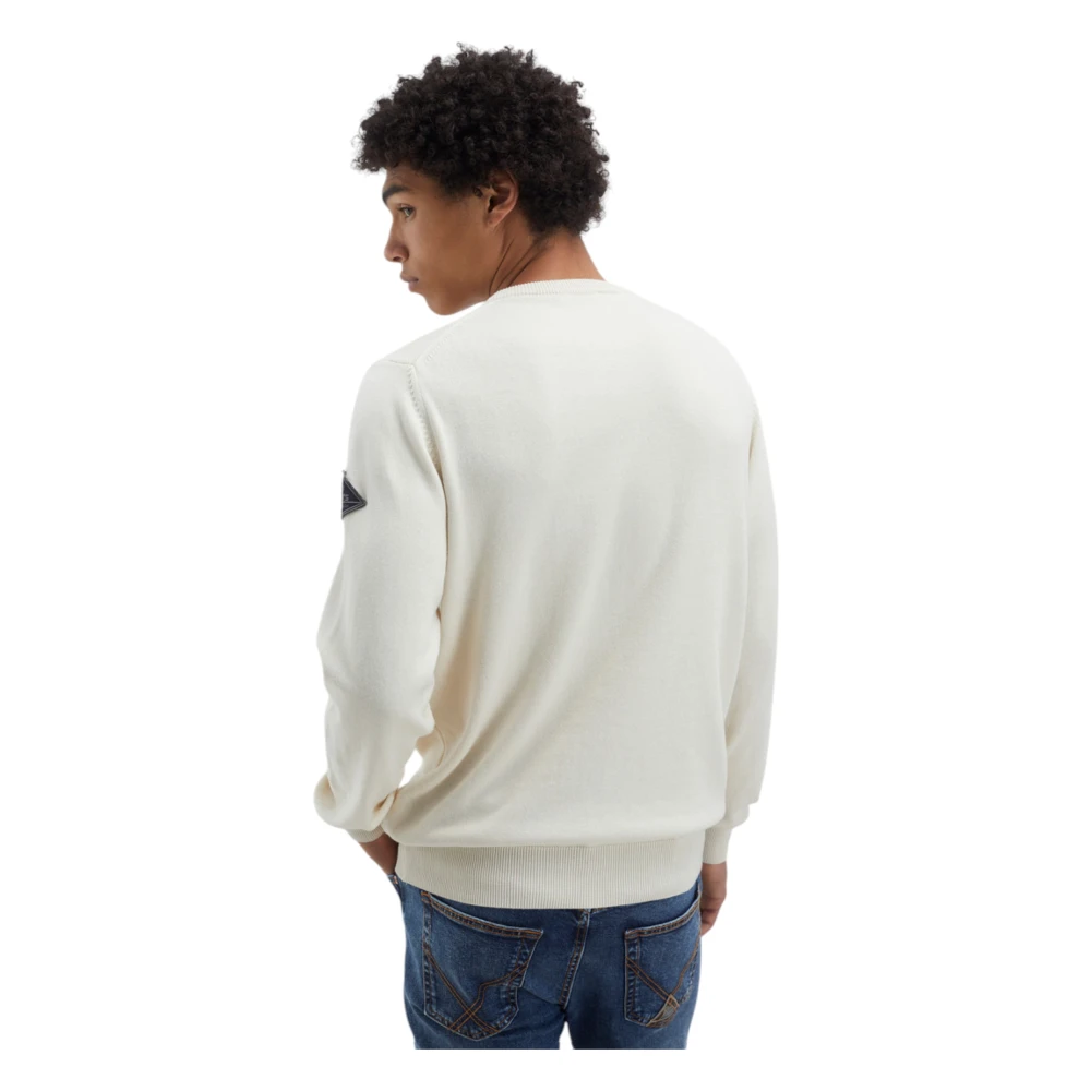 Roy Roger's Trui met ronde hals Beige Heren