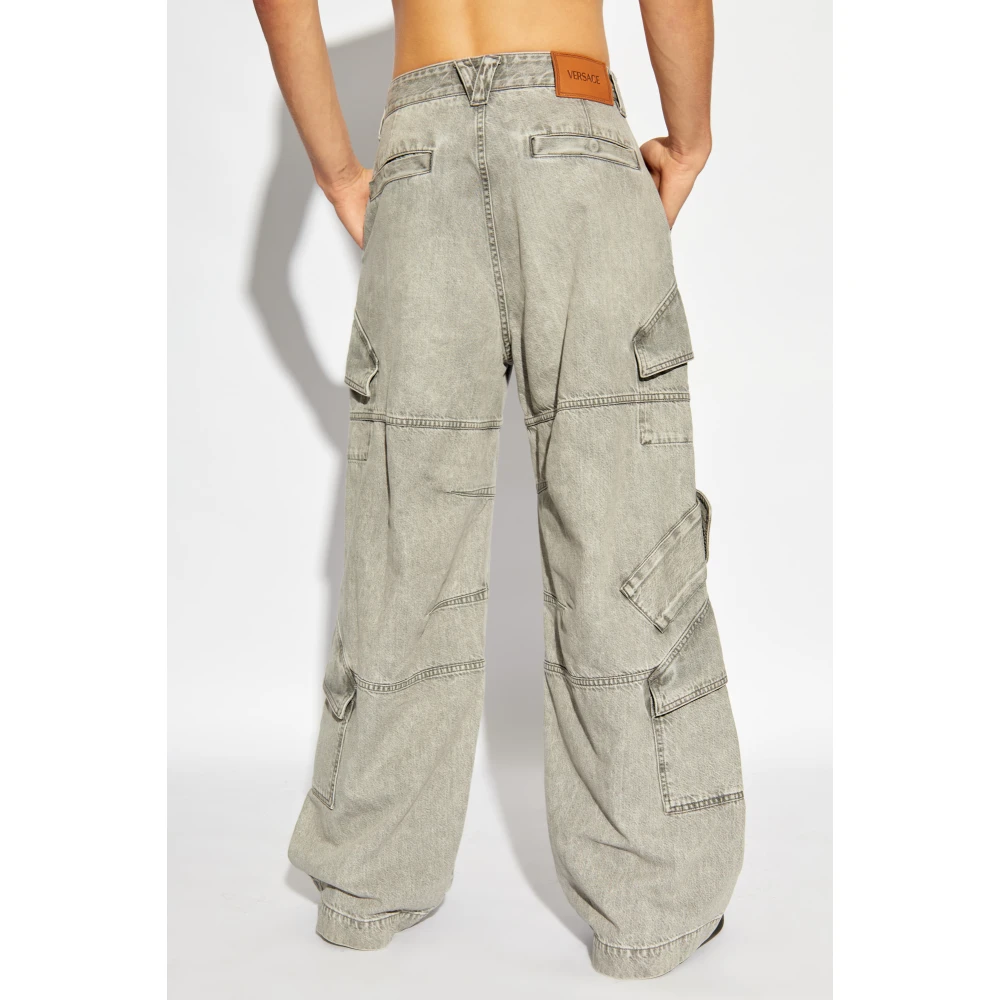 Versace Cargo jeans Gray Heren
