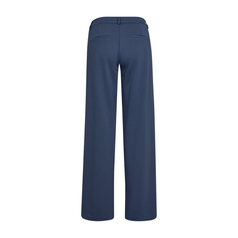 Freequent Elegante Wijde Pijp Broek Indigo Blue Dames