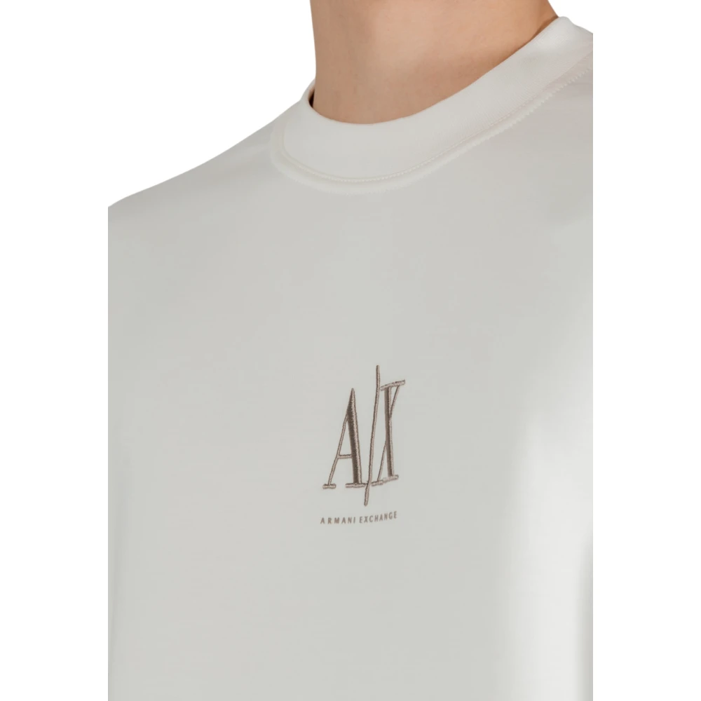 Armani Exchange Onbedekte Sweatshirt Lente Zomer Collectie Beige Heren