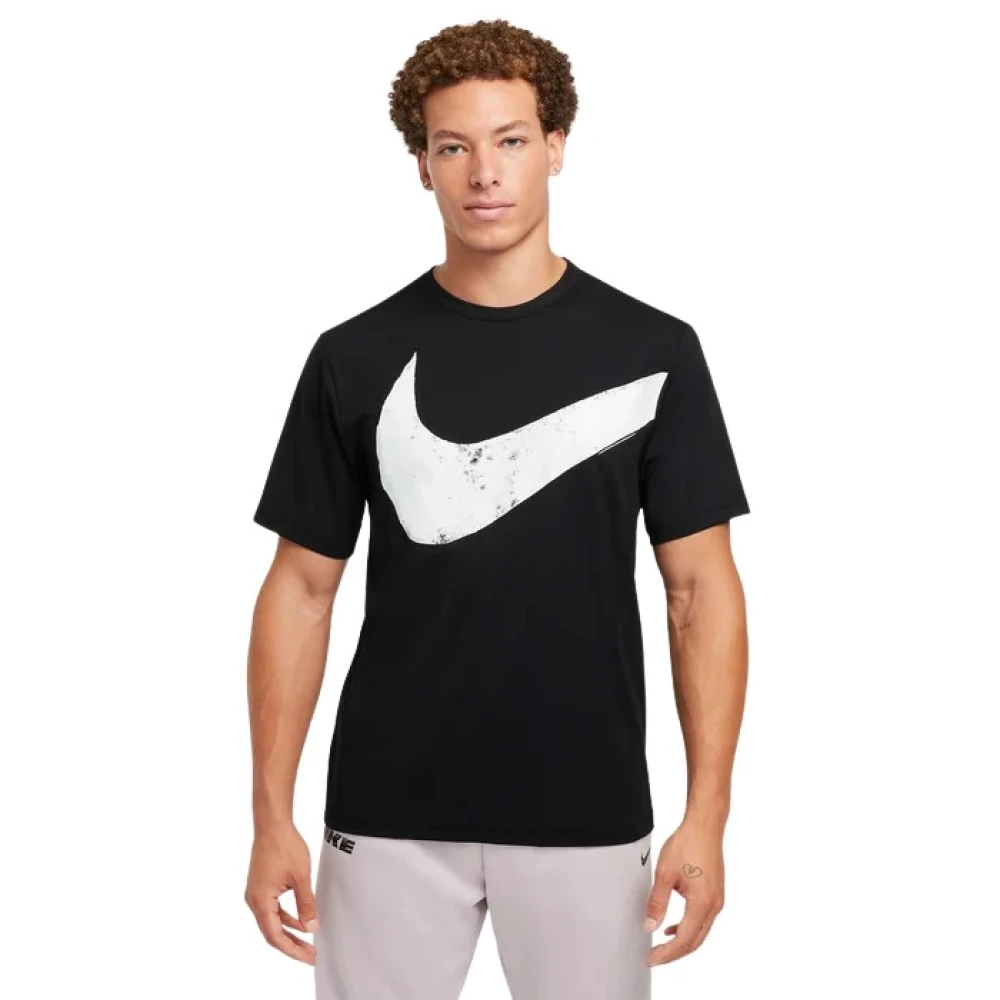 Nike Heren Logo Omgekeerd T-Shirt Black Heren