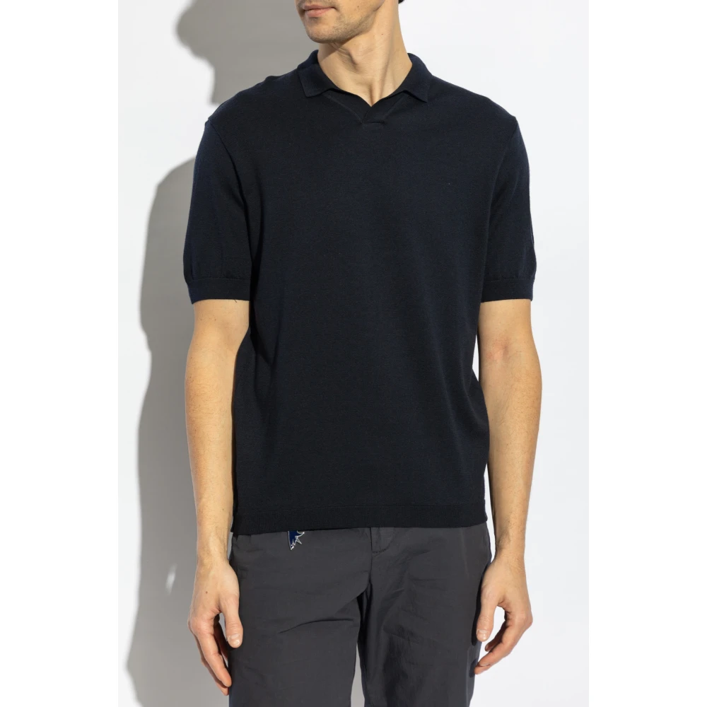 PAUL & SHARK Wollen Polo Blue Heren