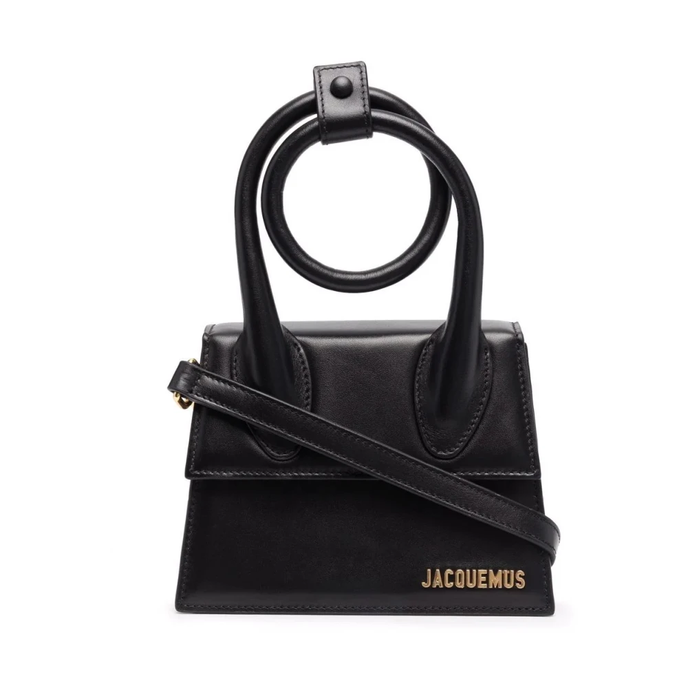 Jacquemus Zwarte Knoop Mini Tas Black Dames