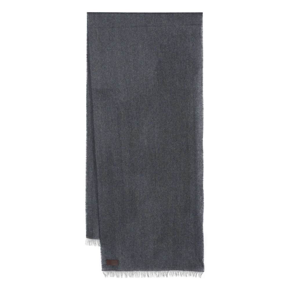 Canali Luxe Cashmere Sjaal Gemaakt in Italië Blue Heren