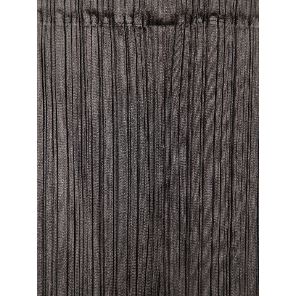 Issey Miyake Geplooide hoge taille houtskoolbroek Black Dames