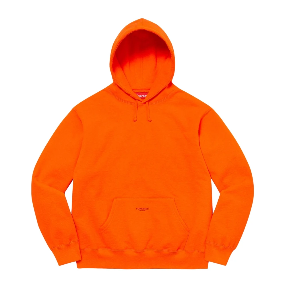 Supreme Beperkte oplage Micro Logo Hoodie Donker Oranje Orange Heren