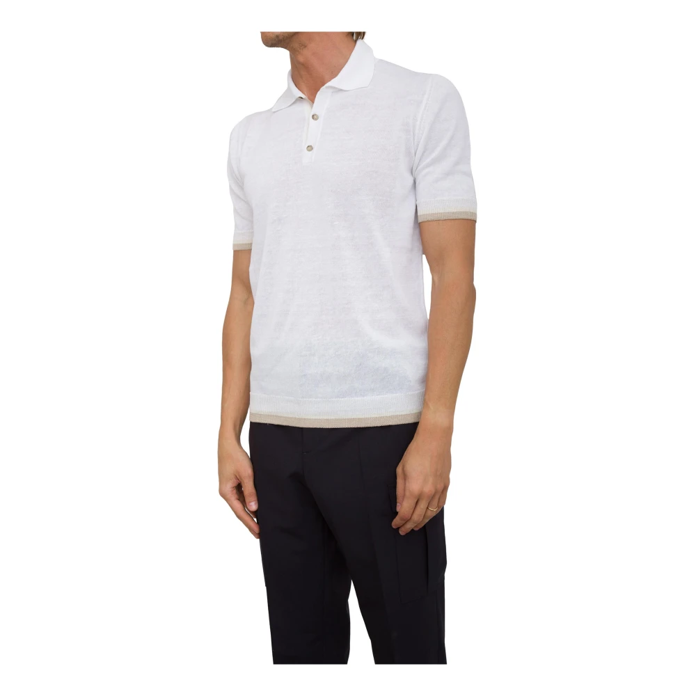 PESERICO Klassieke Polo Shirt White Heren