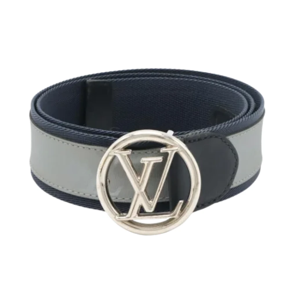Louis Vuitton Vintage Pre-owned Leather belts Blue Heren