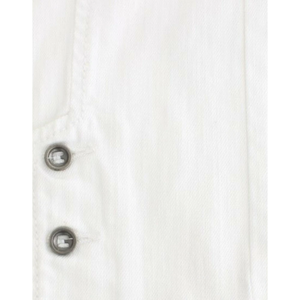 Ermanno Scervino Witte Cropped Jeans voor Verfijnde Stijl White Dames
