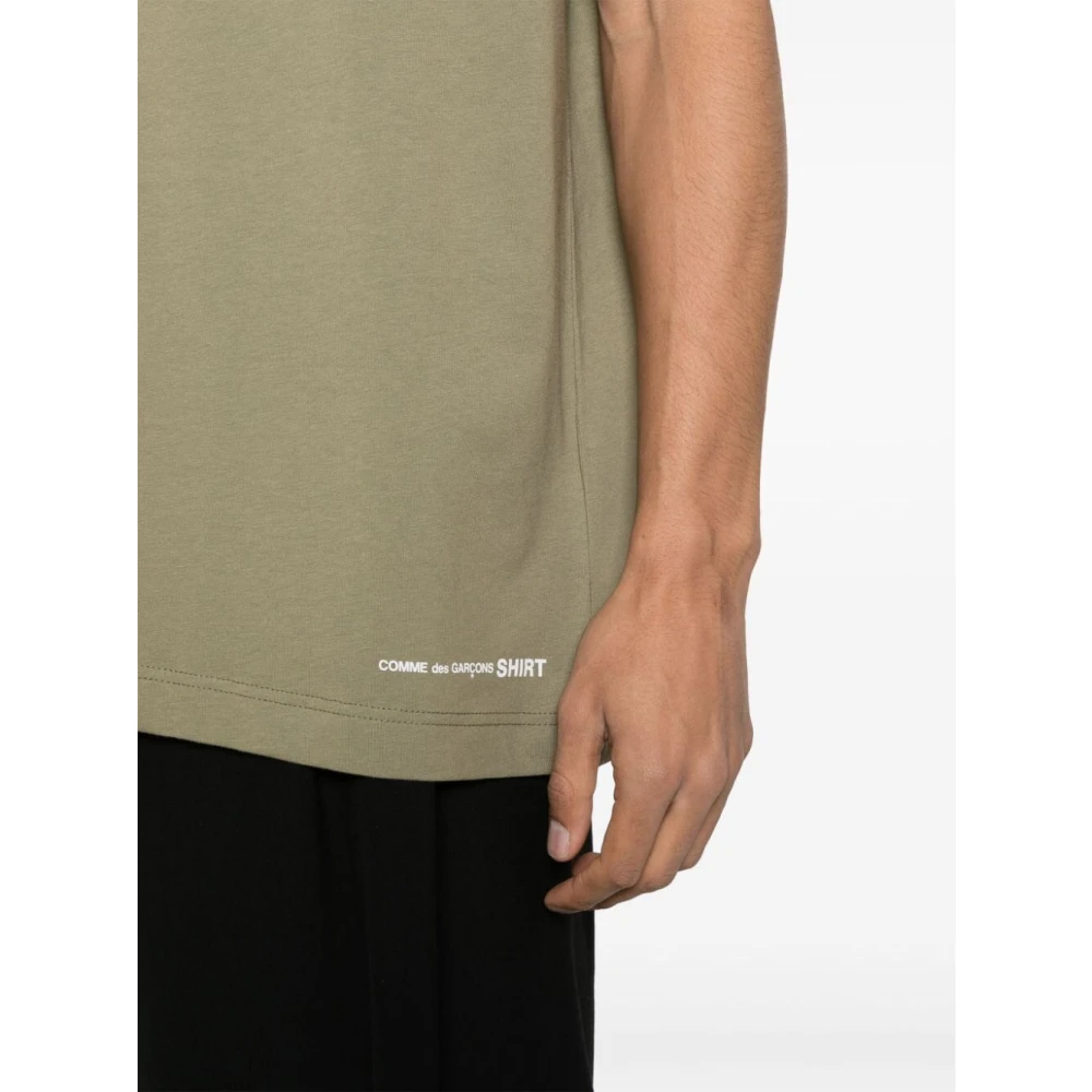 Comme des Garçons Groene TEE Shirt Green Heren