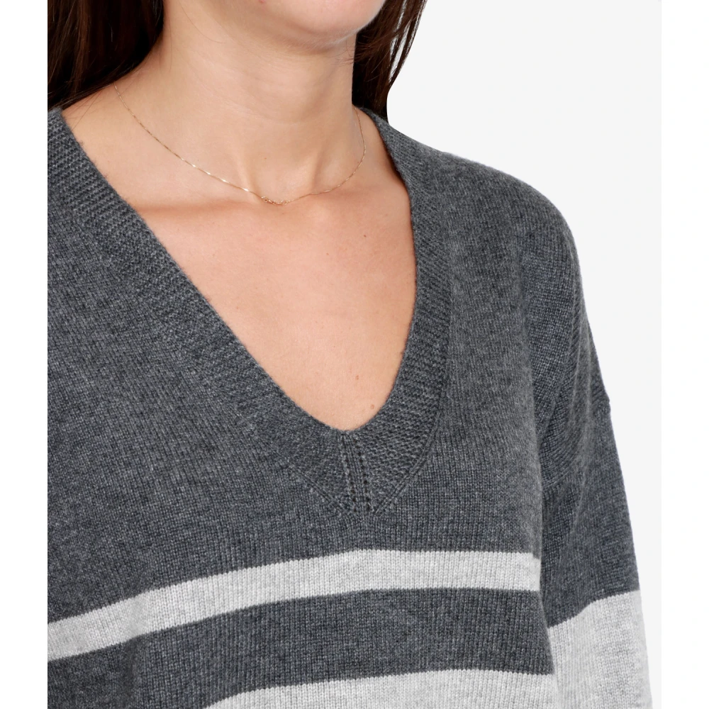 Pennyblack Gestreepte wollen trui Gray Dames