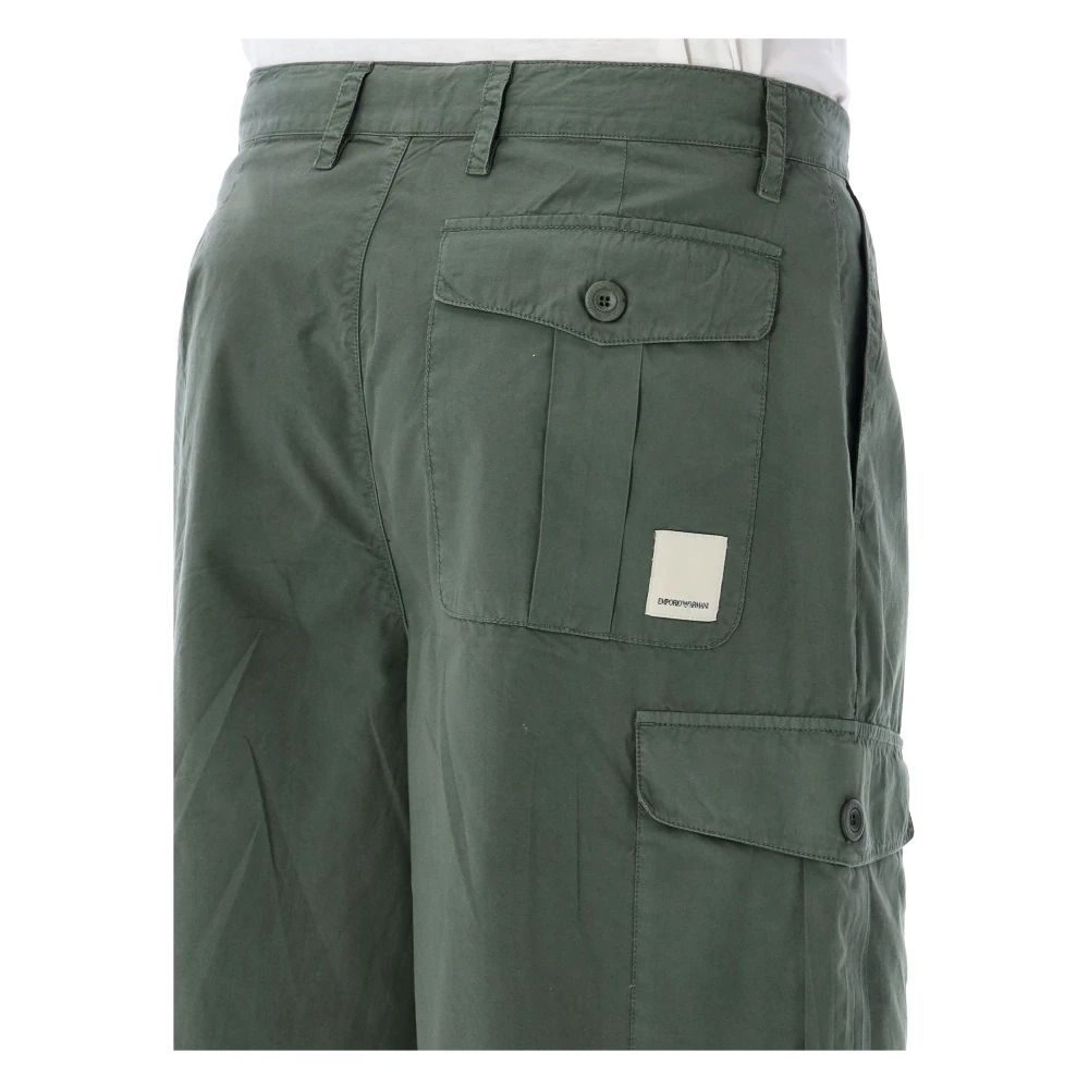 Emporio Armani Groene Cargo Bermuda Shorts Green Heren