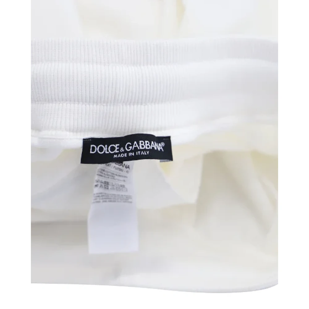 Dolce & Gabbana Pre-owned Cotton bottoms White Dames