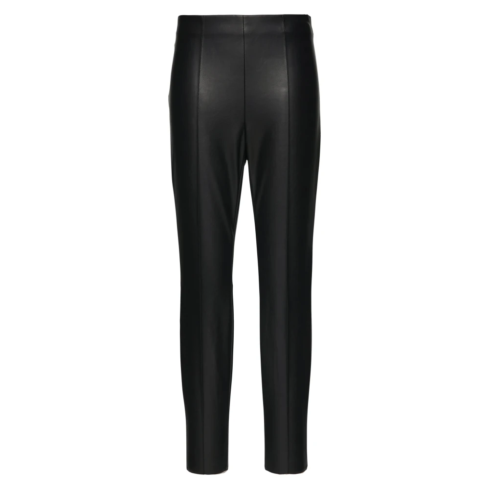 s.Oliver Smalle Leren Leggings Black Dames