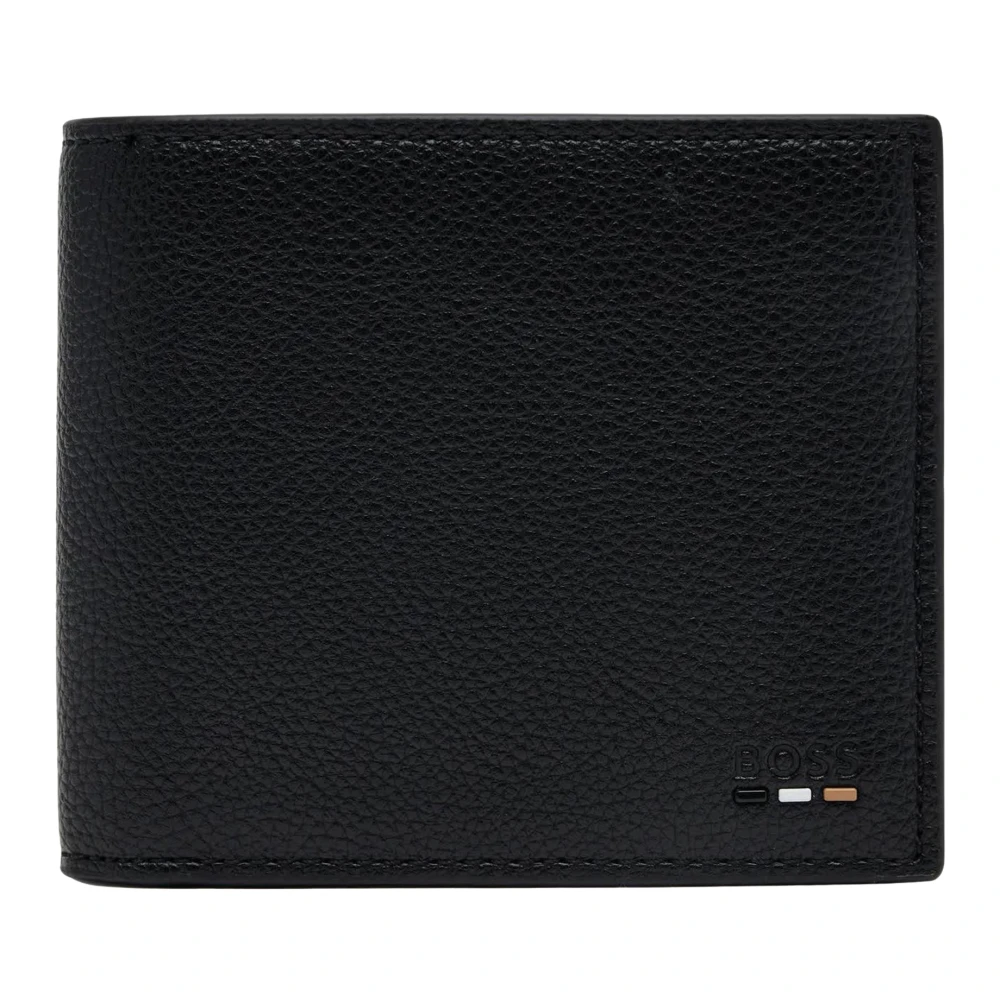 Boss Uomo Nero Portafoglio Con Logo Ray Signature - Immagine 4