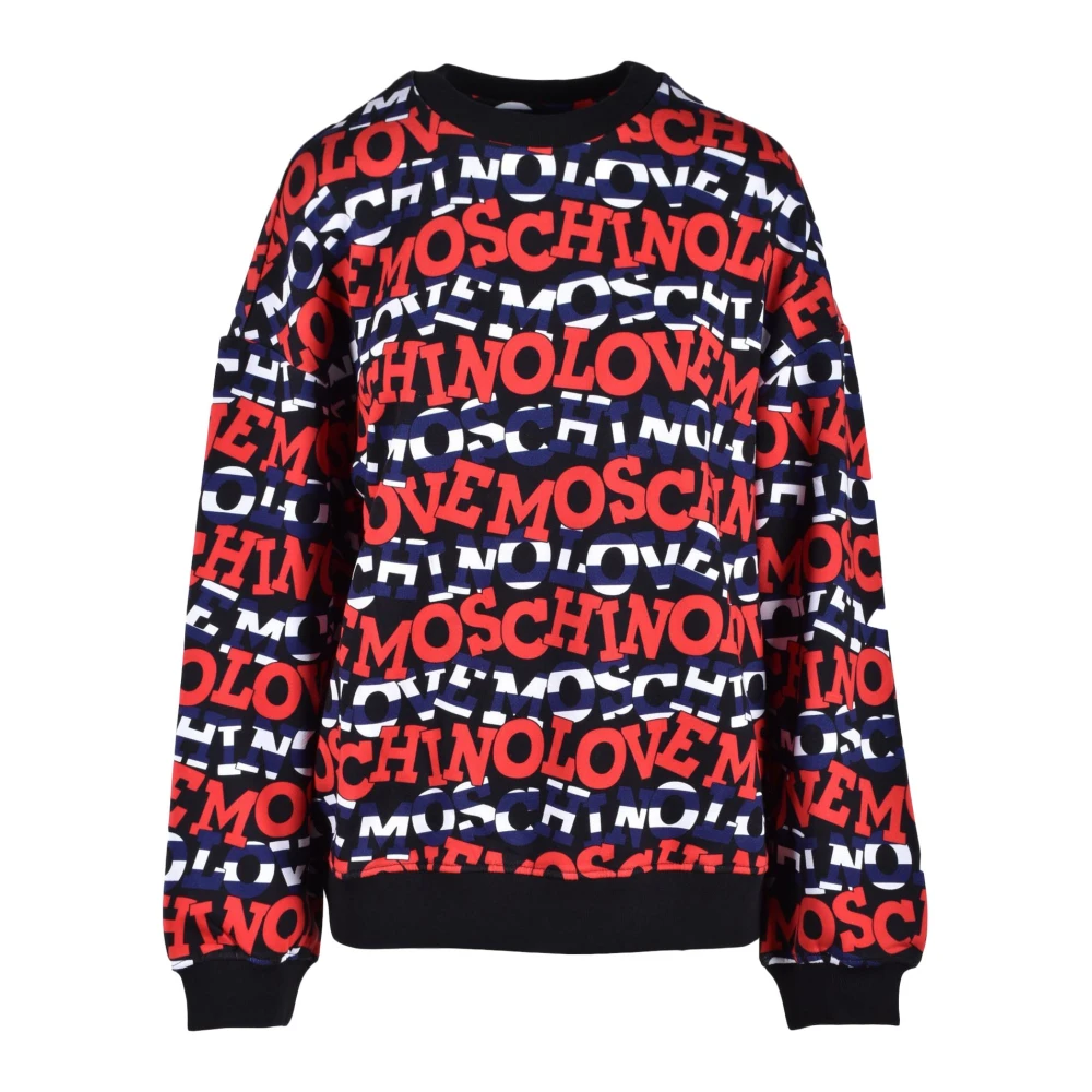 Love Moschino Katoenen Gebreide Trui Multicolor Dames