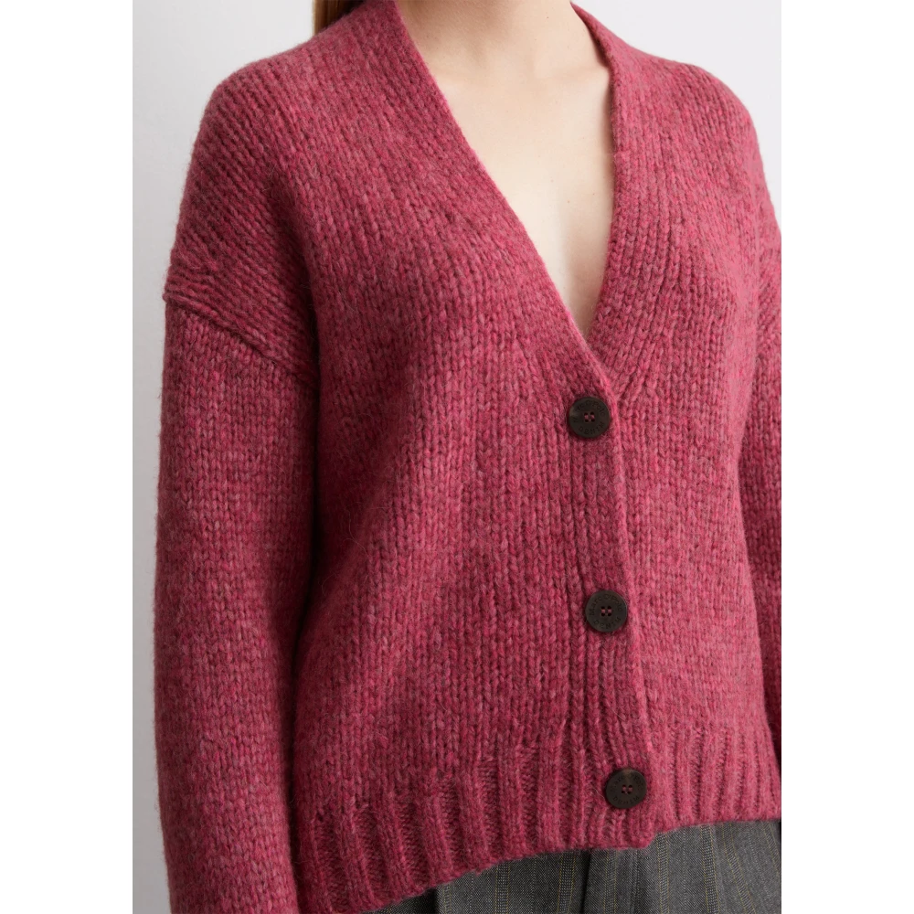 Marc O'Polo V-hals vest relaxed Black Dames