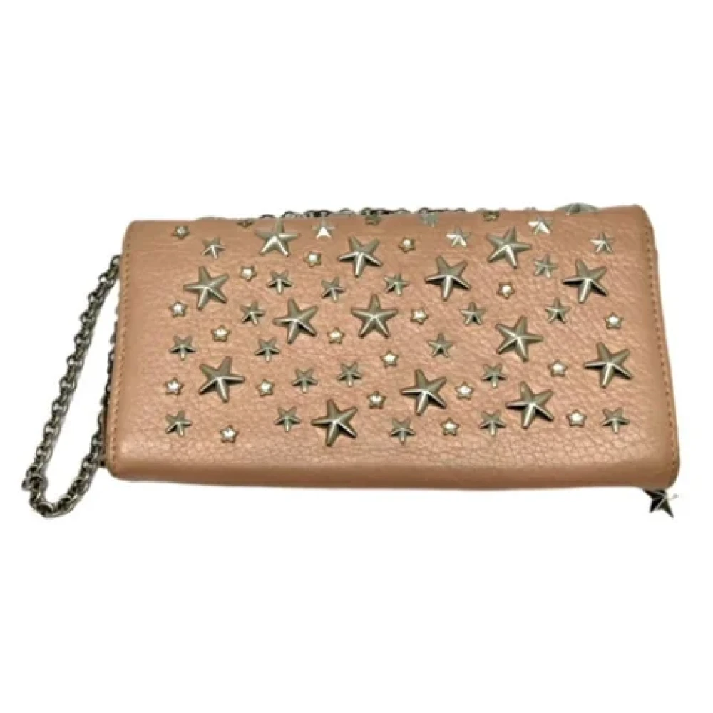 Jimmy Choo Pre-owned Leather wallets Pink Dames
