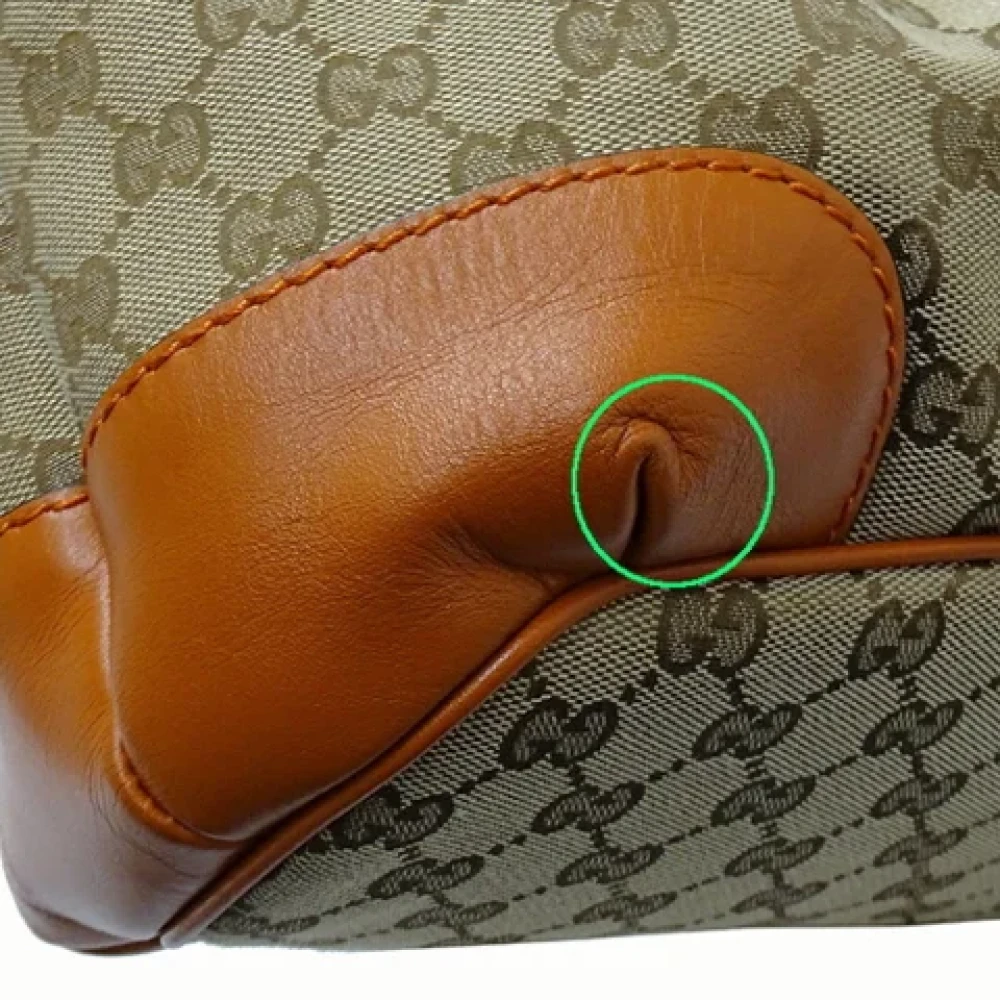Gucci Vintage Pre-owned Canvas gucci-bags Beige Dames