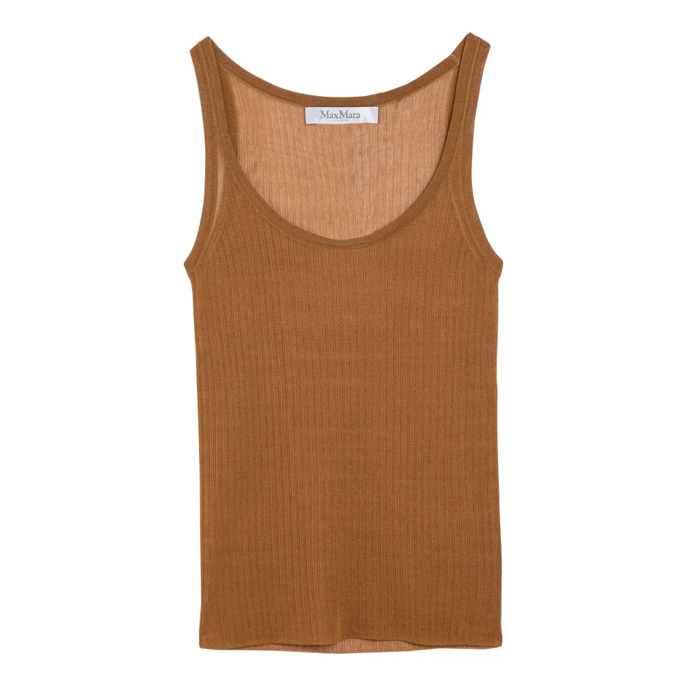 Max Mara Stijlvolle Tanktop voor Vrouwen Brown Dames