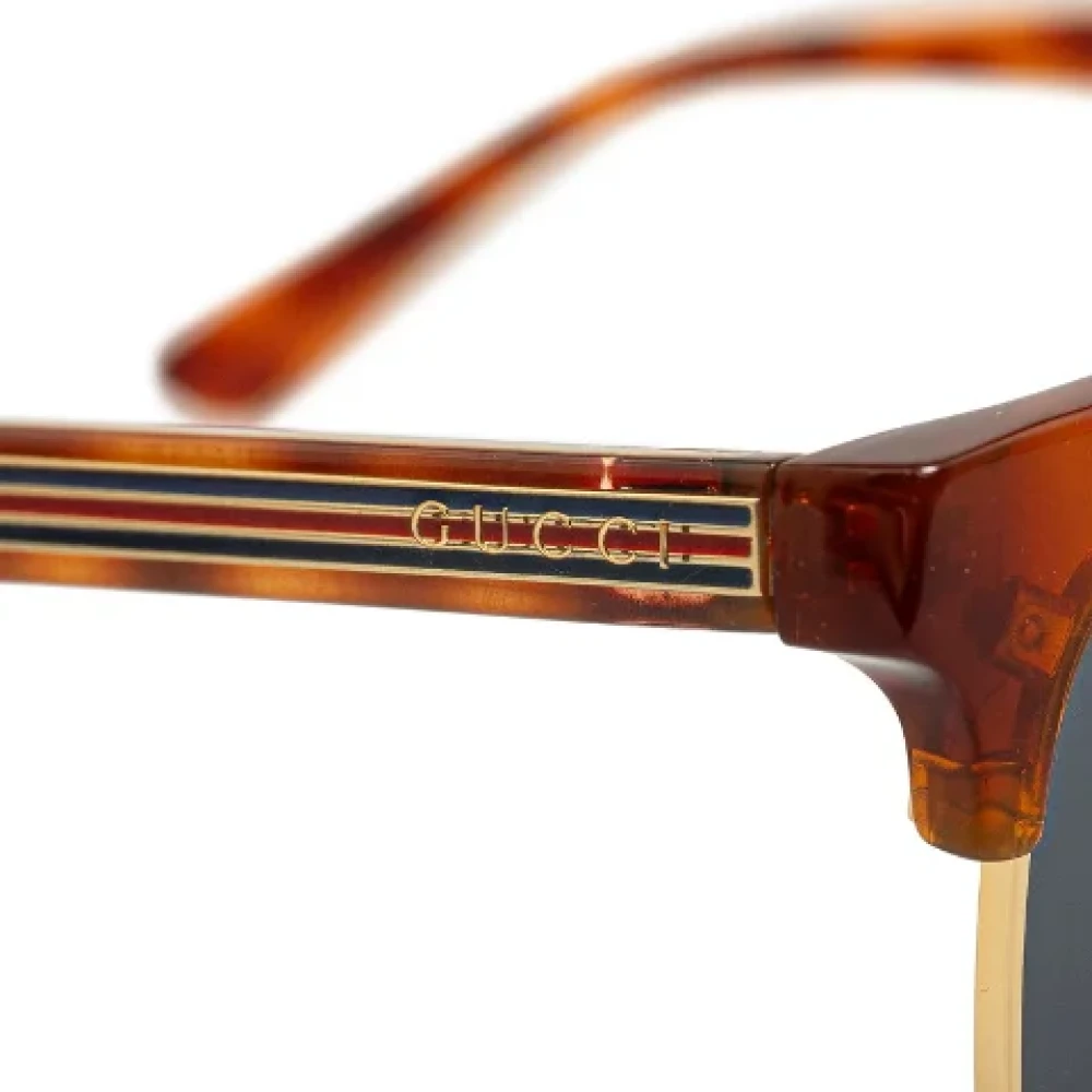 Gucci Vintage Pre-owned Plastic sunglasses Brown Dames
