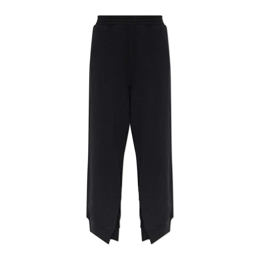 Mm6 Maison Margiela Mujer Negro Pantalones, Talla: S