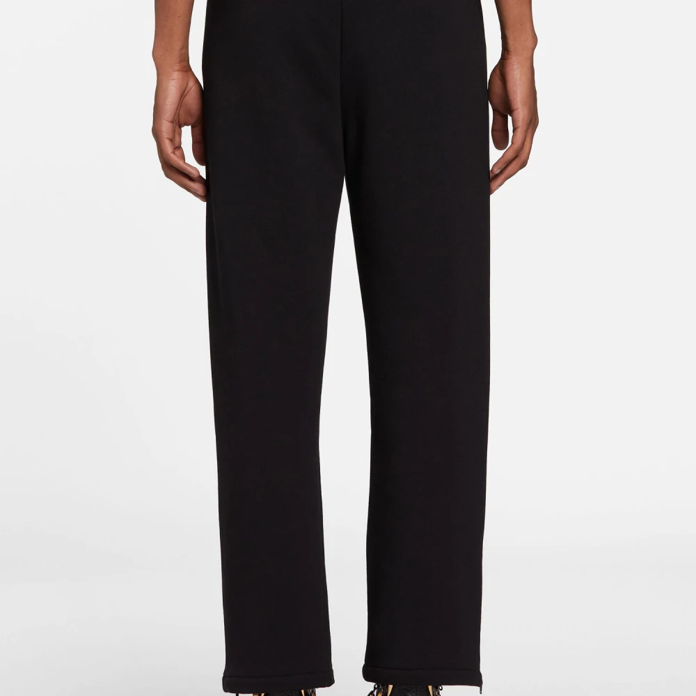 Roberto Cavalli Tiger Tooth Straight-Leg Sweatpants Black Heren