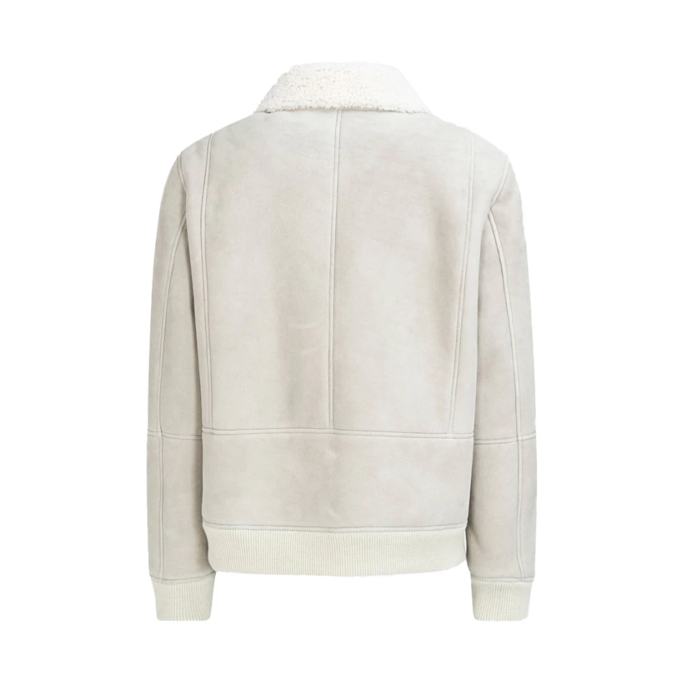 Dondup Shearling jas met shearling kraag Beige Heren