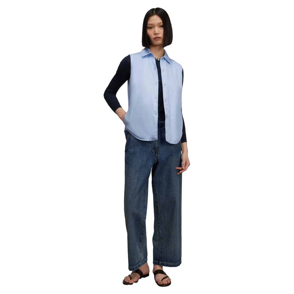 Aspesi Stijlvolle Dot Gilet Vest Blue Dames