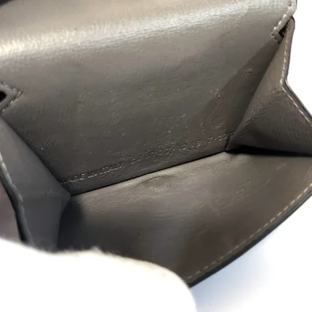 Balenciaga Vintage Pre-owned Leather wallets Gray Dames