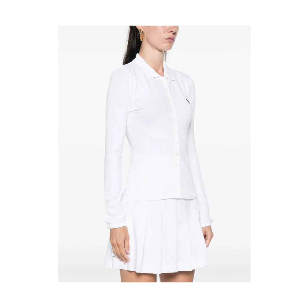 Ralph Lauren Polo Collar Shirt White Dames