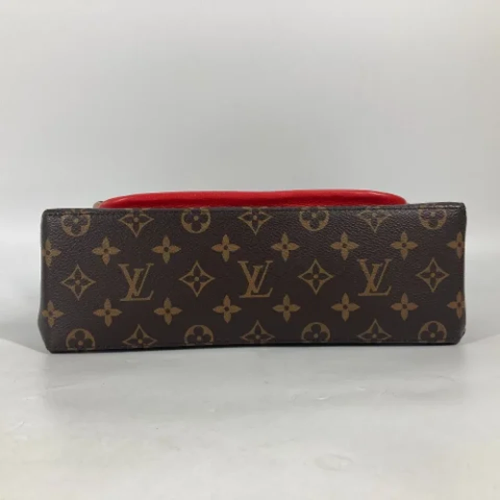Louis Vuitton Vintage Pre-owned Cotton louis-vuitton-bags Red Dames