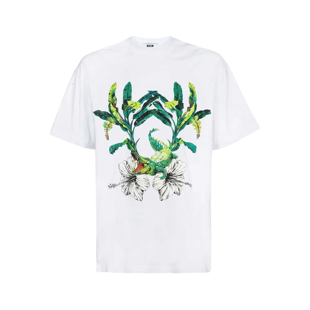 Msgm - Tops > T-Shirts - White - Msgm - Modalova