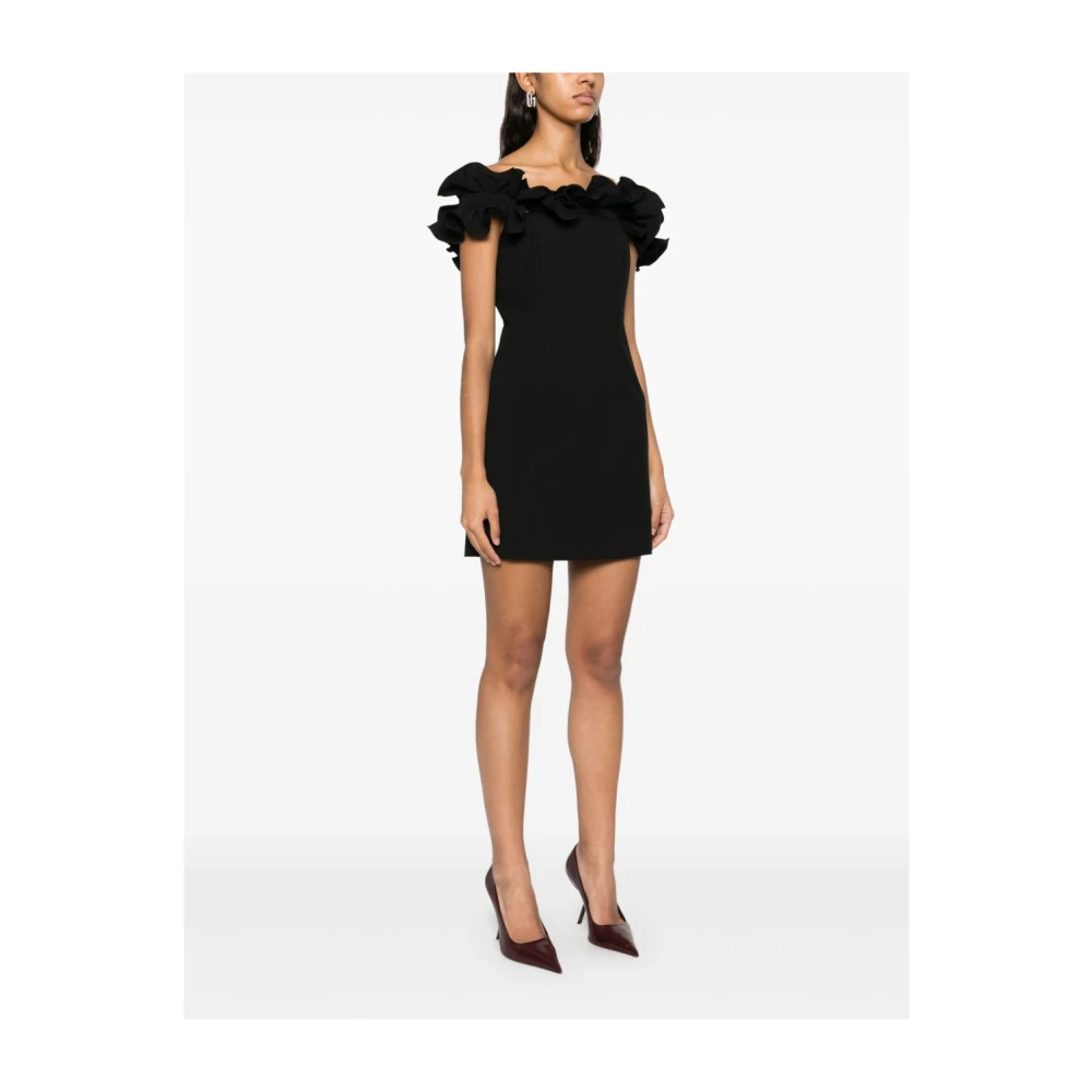 Rotate Birger Christensen Zwarte Rotate Jurk Collectie Black Dames