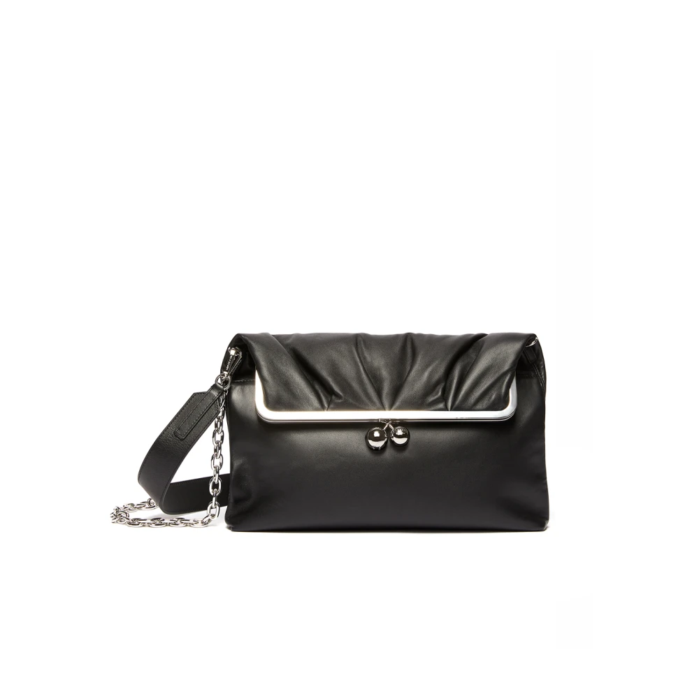 Max Mara Vintage Pasticcino tas in zwart leer Black Dames