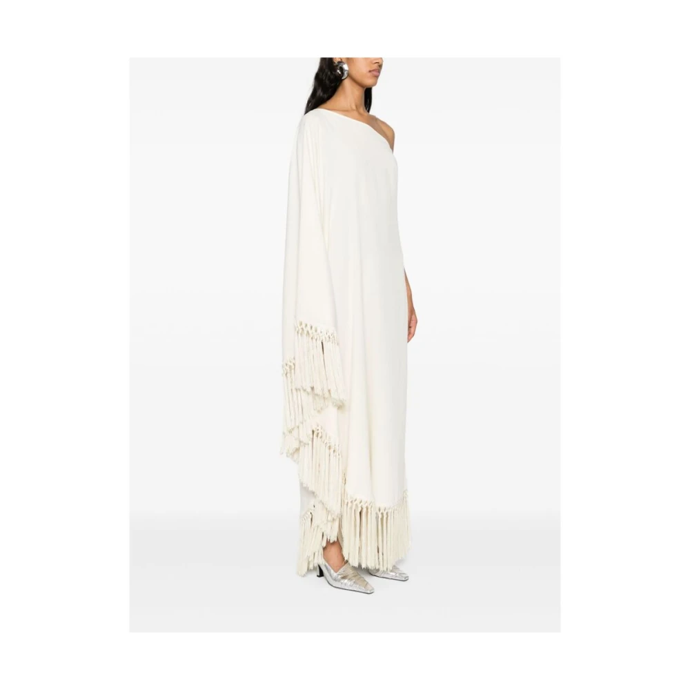 Taller Marmo Ivoor Witte Franje Column Jurk White Dames