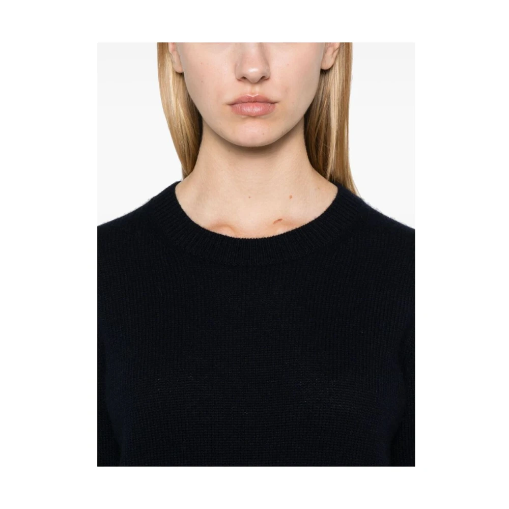 allude Navy Blauw Kasjmier Gebreide Trui Blue Dames