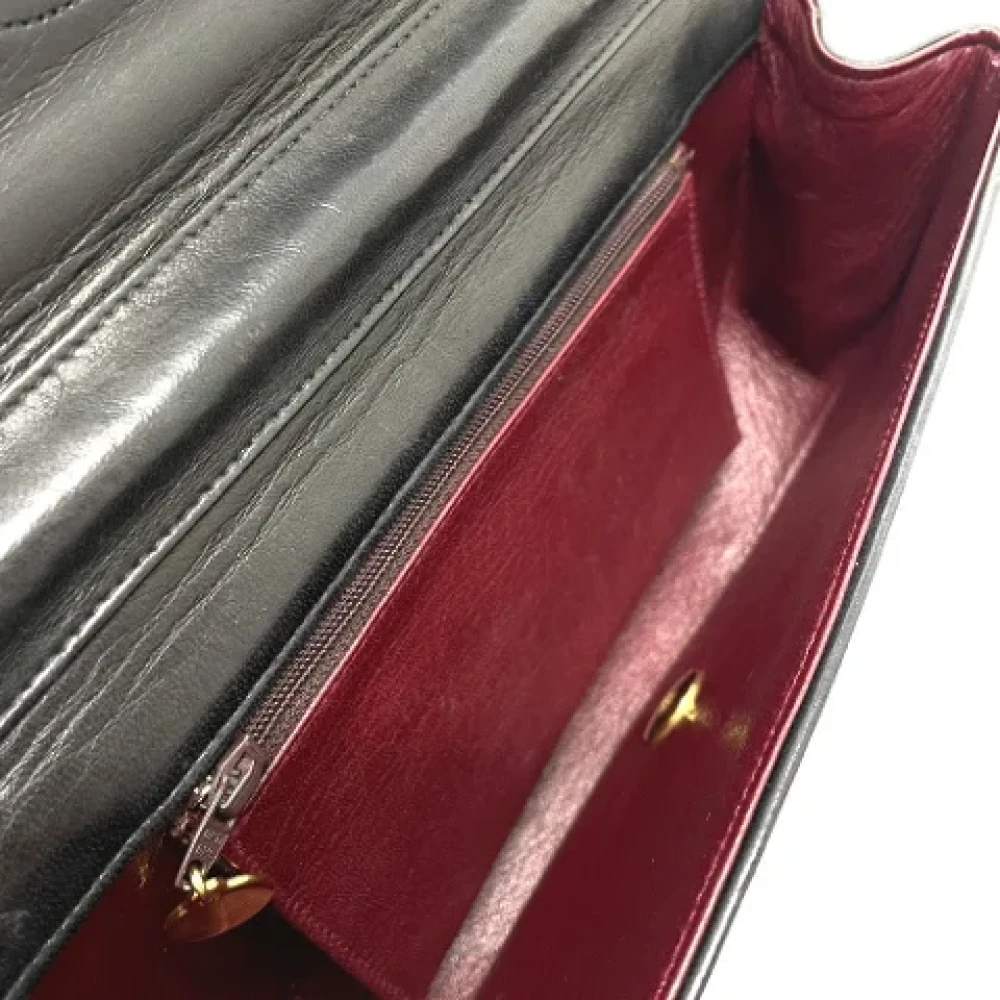 Chanel Vintage Pre-owned Leather chanel-bags Black Dames