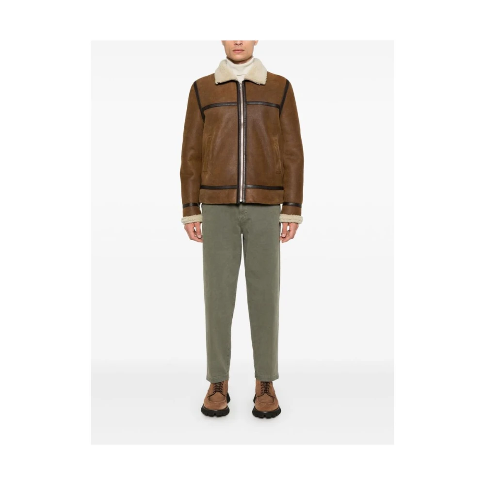 Incotex Olijfgroene Katoenmix Tapered Broek Green Heren