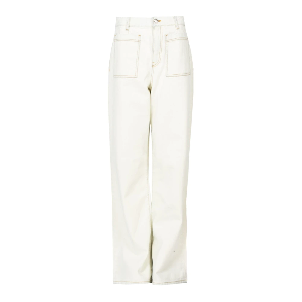 Pinko Elegante Moderne Broek White Dames