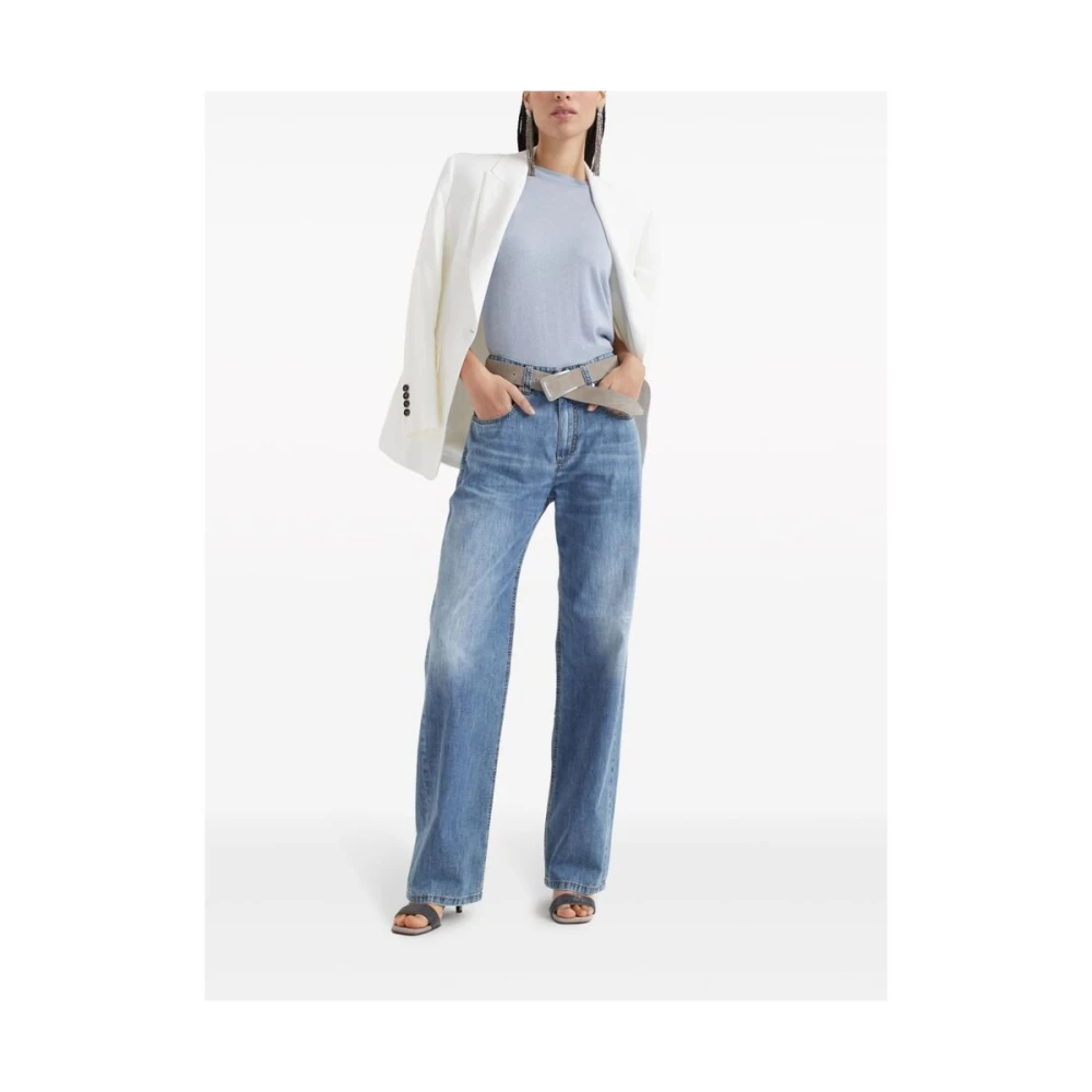 BRUNELLO CUCINELLI Straight Jeans Blue Dames