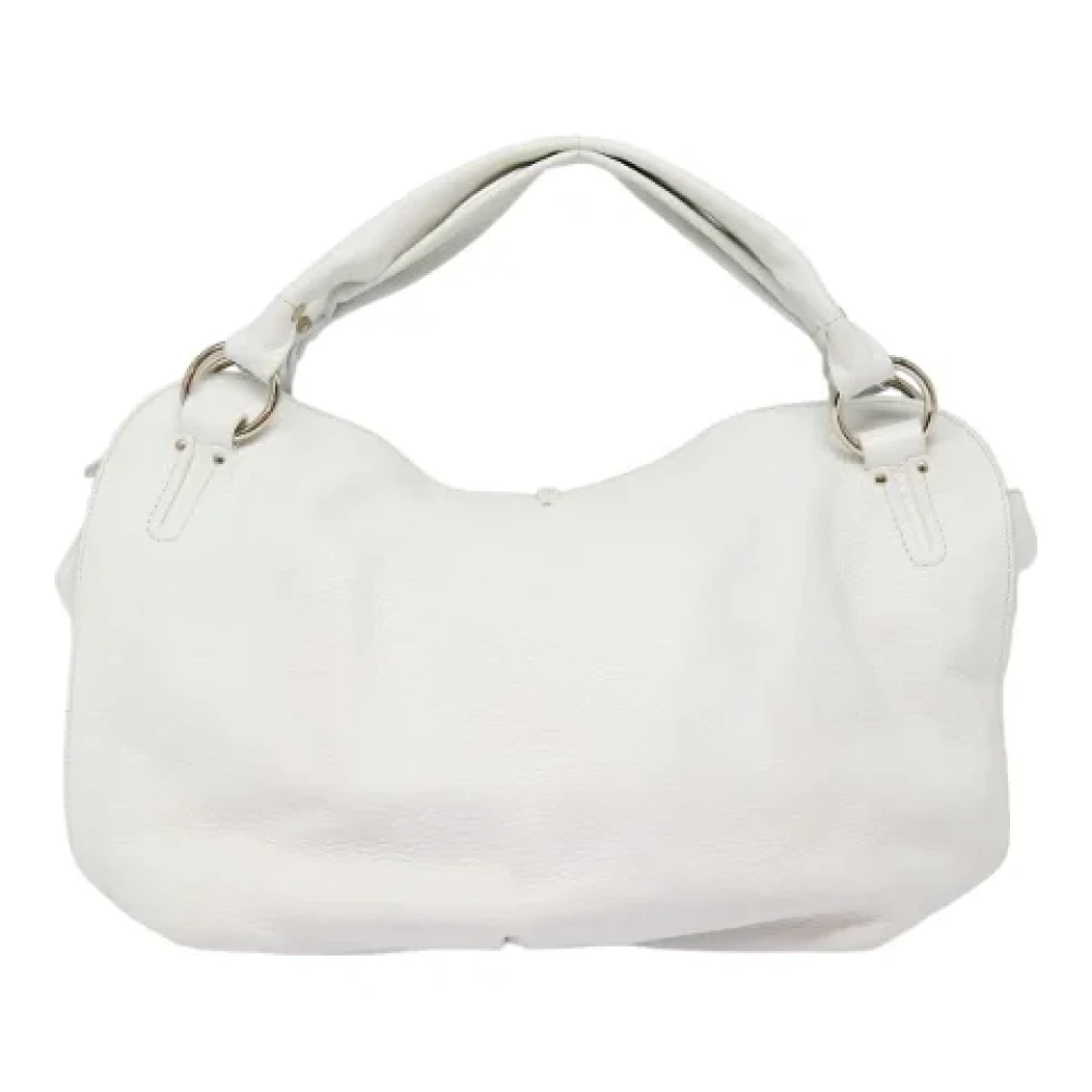 Celine Vintage Pre-owned Leather handbags White Dames